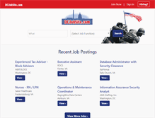 Tablet Screenshot of dcjobsite.com